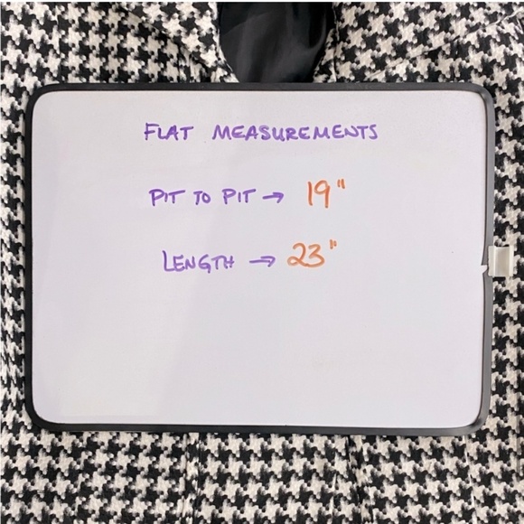 Vitrin Design Black & White Houndstooth Blazer Jacket M - Picture 9 of 15